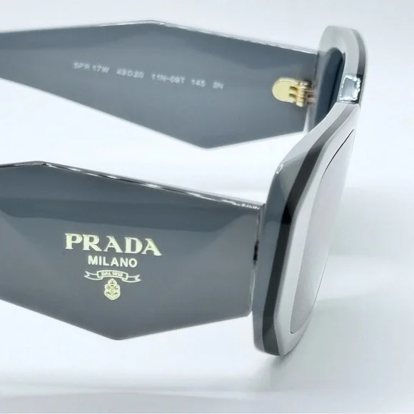 Prada - Sunglasses Symbole PR17WS - Marble Grey / Black, NIB 49-20-145 - Picture 14 of 16